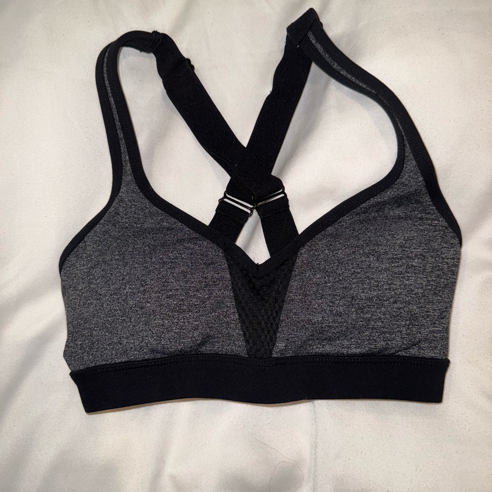 Lorna Jane Black and Gray Sports Bra